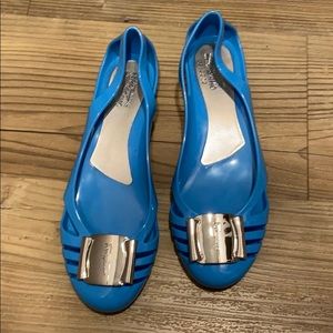 Authentic Salvatore Ferragamo jelly flats